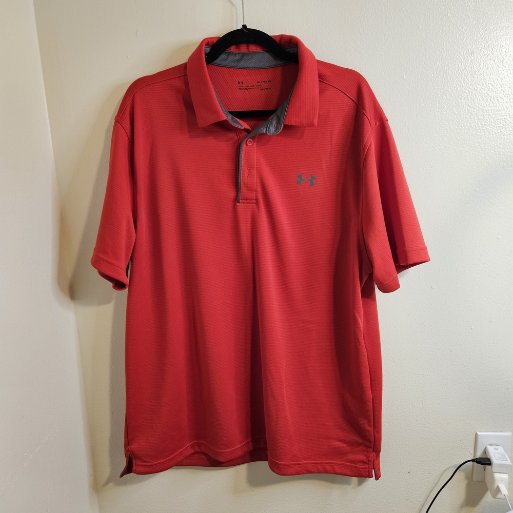 Under Armour Men's Red Polo Shirt